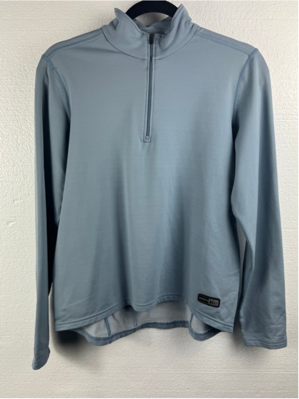 REI Lightweight Half Zip Base Layer Long Sleeve Tee size Large